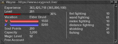 Signature for player Wayne