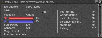 Signature for player Willy Fesk