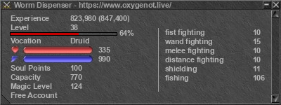 Signature for player Worm Dispenser