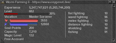 Signature for player Worm Farming Ii