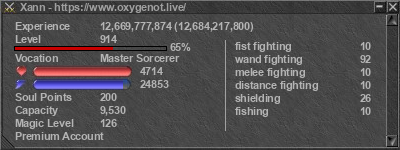 Signature for player Xann