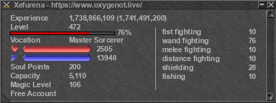 Signature for player Xefurena