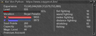 Signature for player Xivi Von Python