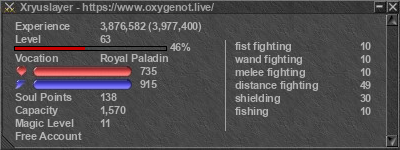 Signature for player Xryuslayer