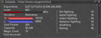 Signature for player Zabijaka