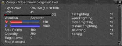 Signature for player Zorap